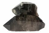 Dark Smoky Quartz Crystals (Double Termination) - Brazil #80174-1